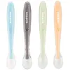 Set 4 cuillères Silicone avec étui MULTICOLOR Nattou