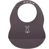 NATTOU Bavoir Lapidou - 100% silicone - Gris