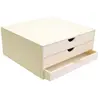 Artemio 14001909 Rangement à Décorer en Bois, Beige, 34,5 x 34 x 15,5 cm