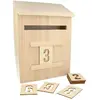 Artémio Calendrier de l'Avent boîte aux lettres en bois 28 cm