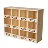 Artemio Casier de rangement - Artémio - 12 boîtes - Bois - Beige - Mixte