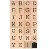 ARTEMIO Tampons bois - Alphabet en majuscules