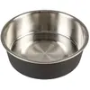 Gamelle pour chien et chat Duvoplus Matte Fix Noir 12,8x12,8x4,4 cm 14447