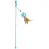 Canne à pêche pour chat balle en papier Duvoplus Catchy Bleu 41x4x3,5 ...