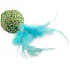 Balle pour chat avec plumes Duvoplus Jolly Bleu 18x4,5x4,5 cm 12088