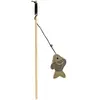 Canne à pêche pour chat poisson Duvoplus Canvas Gris 40x7x4,5 cm 12075