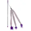 Canne à pêche pour chat fluffy queue Duvoplus Catchy Violet 44x8x3,5 c...