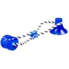 DUVO JUGUETE Perro CUERDA Con VENTOSA Azul 40 X 10.3 X 10.3 CM