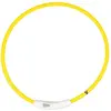 Collier Chien - Duvoplus Anneau flash light USB jaune - 35 cm