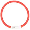 Duvo Anneau Lumineux Seecurity Flash Light Ring Usb Silicone - 70 Cm - Rouge - Pour Chien