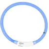 Duvo Anneau Lumineux Seecurity Flash Light Ring Usb Silicone - 70 Cm - Bleu - Pour Chien