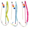 duvoplus, Canne À Pêche pour Chat Queue & Ballons Mix, Jouet pour Chat, Renforce Le Lien avec Votre Chat, Encourage Le Chat à bouger, pour des Heures de Plaisir de Jeu