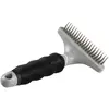 duvoplus, Peigne Démêlant 35+18 pins Noir/Gris, pour la Toilette, Noir/Gris, Chien