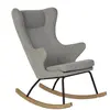 Rocking Chair - QUAX - De Luxe - Tissu - Gris - Intérieur - Contemporain - Design
