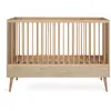 Quax Lit bébé évolutif 70x140 cm chêne clair et pieds hêtre massif Cosy