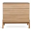 Quax Commode à langer 3 tiroirs Ashi Honey Ash