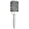 Brosse brushing Expert Blowout Shine nylon blanc & gris 55mm Olivia Garden