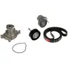 Pompe à eau + jeu de courroie trapézoïdale à nervures GATES KP76PK1735