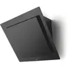 Hotte décorative inclinée 75cm 418m3h noir novy - vision 7856/02