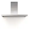 NOVY Flat'line Monté Au Mur Acier Inoxydable - Hottes (conduit/recirculation, Monté Au Mur, Acier Inoxydable, 20 W, 4 Ampoule(s), Halogène)