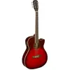 James Neligan J.N Guitars Bessie BES-ACE Transparent Red Burst guitare folk