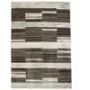 The Deco Factory Tapis toucher laineux à motifs carrés et scandinaves beige 133x190