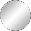 Miroir en métal noir 70 cm Palace - Pomax