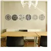 Ambiance-sticker Sticker cercles designs gris et noirs