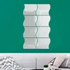 8 stickers miroirs vagues