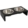 FLAMINGO Bol d'alimentation double Kobushi Anthracite 2x650 ml 1031113 TU