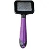 Flamingo Karlie Brosse Universelle avec poignée pour Chat, Violet/Noir