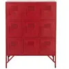 Hellin Buffet armoire industrielle 9 casiers en métal - ERNESTINE