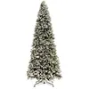 J-Line Jolipa - Sapin de Noël artificiel enneigé en plastique vert 200x200x450 cm