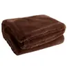 Paris Prix Plaid Imitation Fourrure "Cutie" 130x180cm Marron