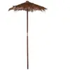 J-LINE Parasol Feuille De Cocotier Marron 150X150X270Cm