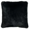 Paris Prix Coussin Imitation Fourrure Cutie 45x45cm Noir