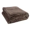 Paris Prix Plaid Imitation Fourrure "Cutie" 130x180cm Taupe