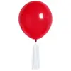 Kit de 6 Ballons Pompons ® blanc/ROUGE