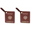 Planche de 2 Etiquettes Passeport en carton