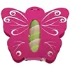 Ballotin papillon avec plexi rose FUCHSIA, décos argents