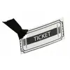 Planche de 6 Etiquettes Ticket de cinéma