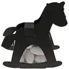 Ballotin CHEVAL A BASCULE avec plexi, en Noir