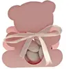 Ballotin OURSON avec plexi, Rose clair