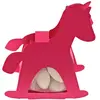 Ballotin CHEVAL A BASCULE avec plexi, Fuchsia