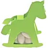 Ballotin CHEVAL A BASCULE avec plexi, Vert tilleul