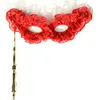RueDeLaFete Loup Adulte Papillon Dentelles Rouge