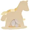 Ballotin CHEVAL A BASCULE avec plexi, ivoire