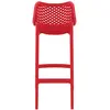 ALTER EGO Tabouret de jardin 'BROZER' rouge en matière plastique