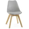 ALTEREGO Chaise moderne 'TEKI' grise