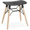 ALTER EGO Tabouret bas design 'aladin' noir style scandinave ALADIN